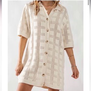 Crochet Sweater Dress